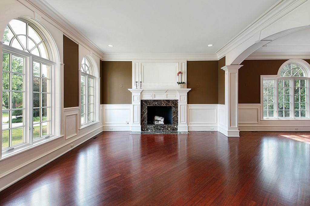 brown& white interior